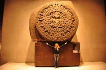 O famoso 'Calendário Asteca', no Museu Nacional de Antropologia, na Cidade do México, capital do país